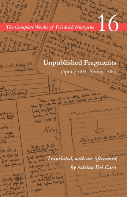 Unpublished Fragments (Spring 1885-Spring 1886) : Volume 16, Hardback Book