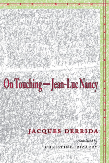 On Touching-Jean-Luc Nancy, Hardback Book