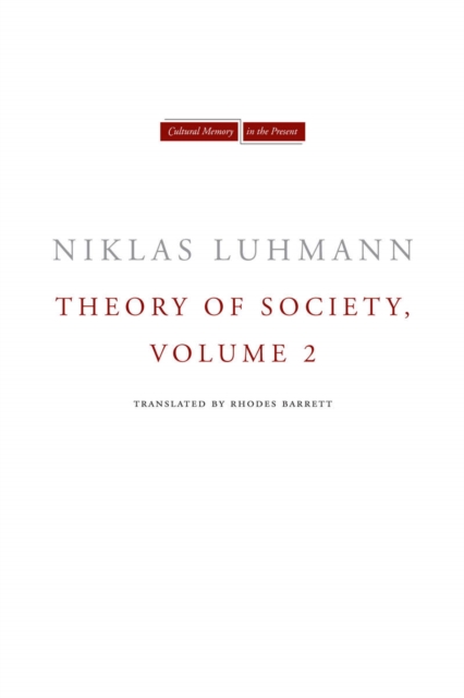 Theory of Society, Volume 2, Paperback / softback Book