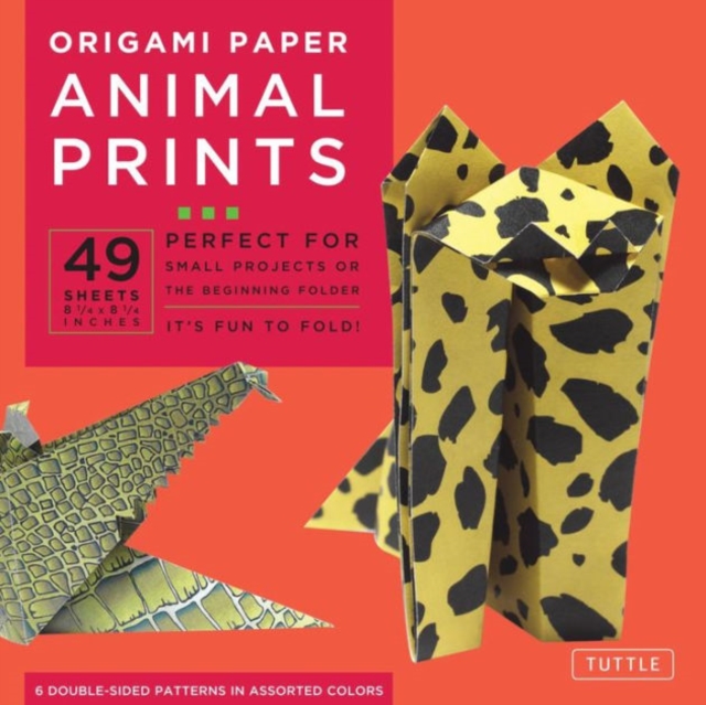 Origami Paper - Animal Prints - 8 1/4" - 49 Sheets : Tuttle Origami Paper: Large Origami Sheets Printed with 6 Different Patterns: Instructions for 6 Projects Included, Notebook / blank book Book