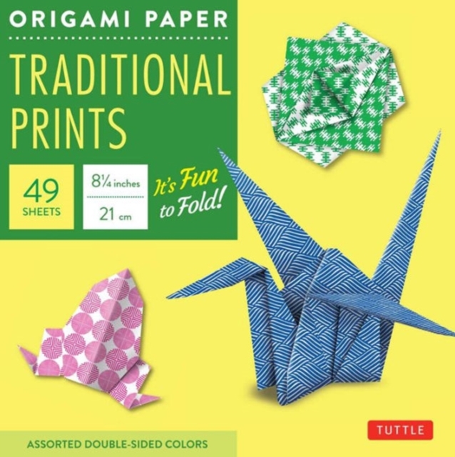 Origami Paper - Traditional Prints - 8 1/4" - 49 Sheets : Tuttle Origami Paper: Large Origami Sheets Printed with 6 Different Patterns: Instructions for 6 Projects Included, Notebook / blank book Book