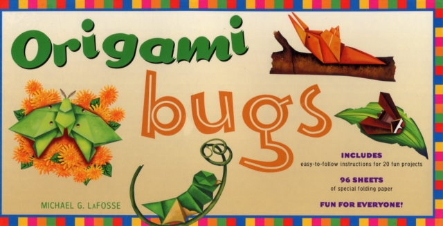 Origami Bugs Folded Kit, Kit Book