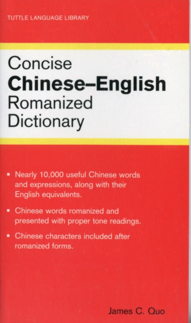 Concise Chinese English Dictionary Romanized, Paperback / softback Book