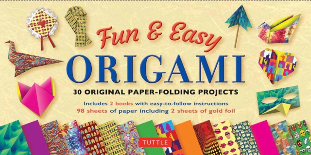 Fun & Easy Origami Kit : 29 Original Paper-folding Projects: Includes Origami Kit with 2 Instruction Books & 98 High-Quality Origami Papers, Mixed media product Book