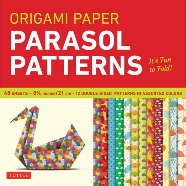 Origami Paper - Parasol Patterns - 8 1/4 inch - 48 Sheets : Tuttle Origami Paper: Origami Sheets Printed with 12 Different Designs: Instructions for 8 Projects Included, Notebook / blank book Book