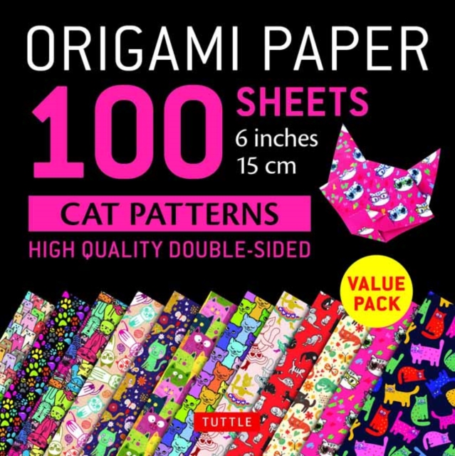 Origami Paper 100 sheets Cat Patterns 6" (15 cm) : Tuttle Origami Paper: Double-Sided Origami Sheets Printed with 12 Different Patterns: Instructions for 6 Projects Included, Notebook / blank book Book