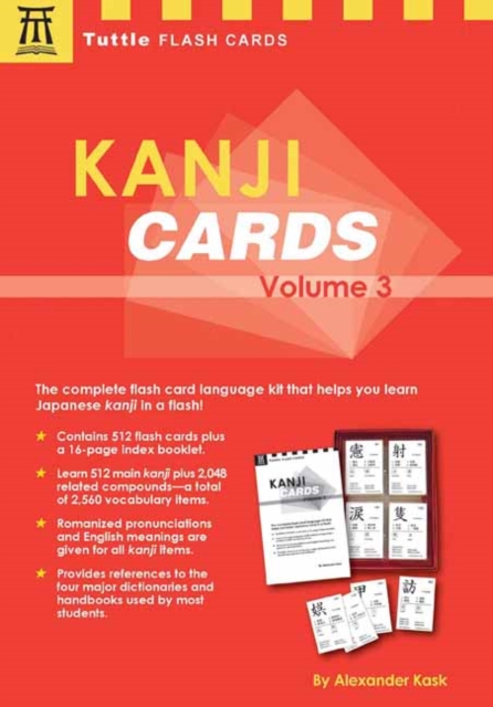 Kanji Cards Kit Volume 3 : Learn 512 Japanese Characters Including Pronunciation, Sample Sentences and Related Compound Words, Paperback / softback Book