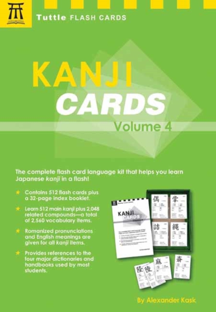 Kanji Cards Kit Volume 4 : Learn 537 Japanese Characters Including Pronunciation, Sample Sentences & Related Compound Words Volume 4, Mixed media product Book