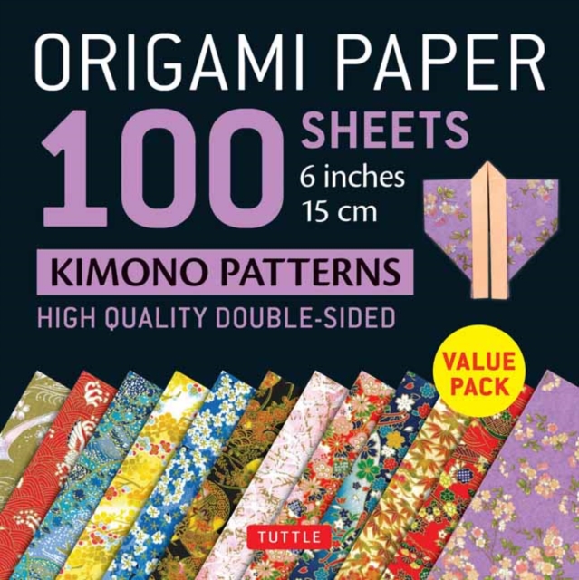 Origami Paper 100 sheets Kimono Patterns 6" (15 cm) : Double-Sided Origami Sheets Printed with 12 Different Patterns (Instructions for 6 Projects Included), Notebook / blank book Book