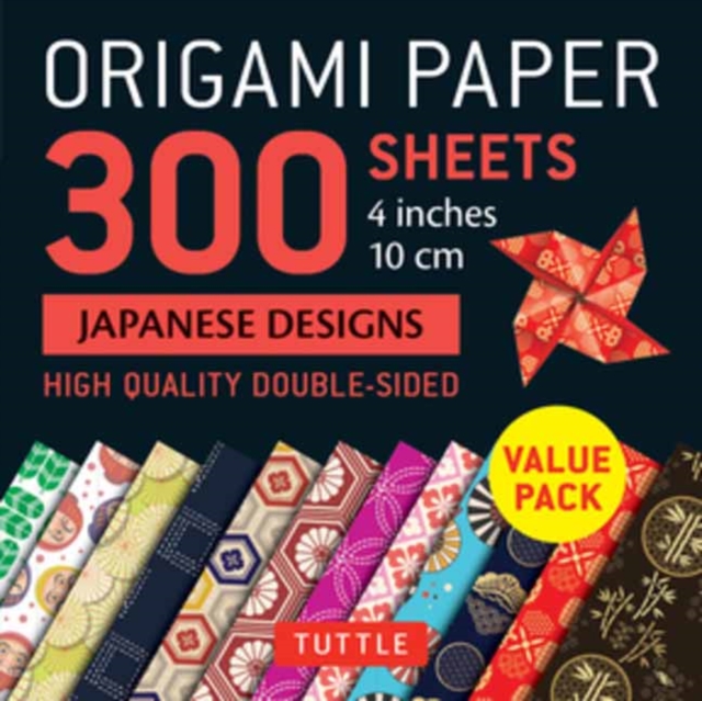 Origami Paper 300 sheets Japanese Designs 4" (10 cm) : Tuttle Origami Paper: Double-Sided Origami Sheets Printed with 12 Different Designs, Notebook / blank book Book