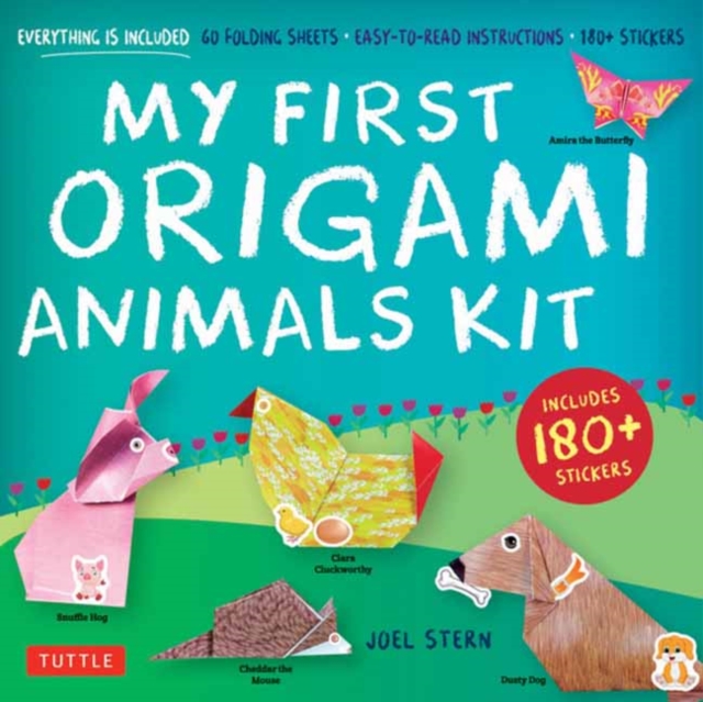 My First Origami Animals Kit : Everything is Included: 60 Folding Sheets, Easy-to-Read Instructions, 180+ Stickers, Multiple-component retail product Book
