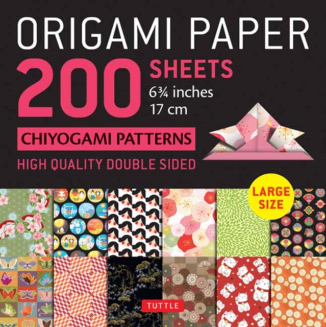 Origami Paper 200 sheets Chiyogami Patterns 6 3/4" (17cm) : Tuttle Origami Paper: Double-Sided Origami Sheets with 12 Different Patterns (Instructions for 6 Projects Included), Notebook / blank book Book