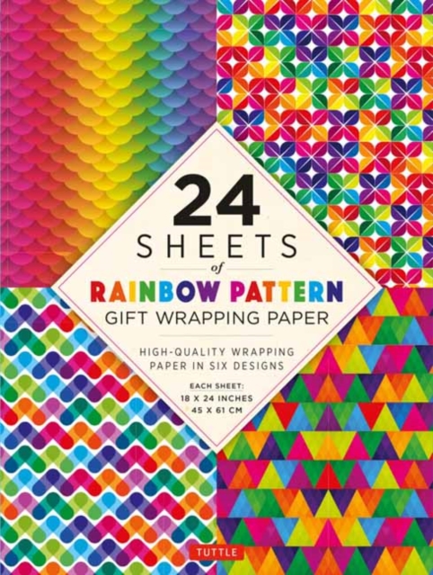 Rainbow Patterns Gift Wrapping Paper - 24 sheets : 18 x 24" (45 x 61 cm) Wrapping Paper, Paperback / softback Book