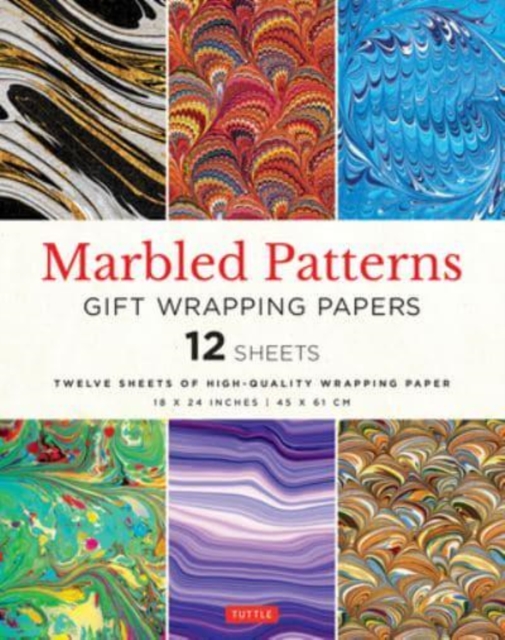 Marbled Patterns Gift Wrapping Papers - 12 sheets : 18 x 24 inch (45 x 61 cm) Wrapping Paper, Paperback / softback Book