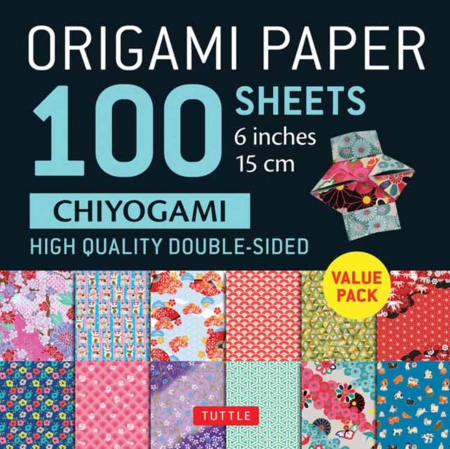 Origami Paper 100 Sheets Chiyogami 6" (15 cm) : Tuttle Origami Paper: Double-Sided Origami Sheets Printed with 12 Different Patterns (Instructions for 5 Projects Included), Notebook / blank book Book