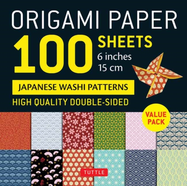 Origami Paper 100 sheets Washi Patterns 6" (15 cm) : Double-Sided Origami Sheets Printed with 12 Different Patterns (Instructions for Projects Included), Notebook / blank book Book