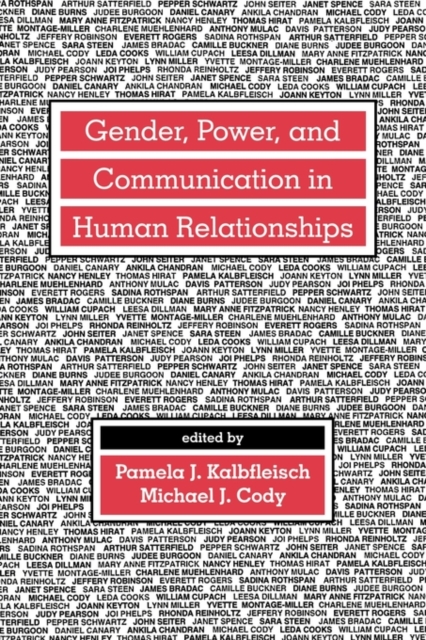 Gender, Power, and Communication in Human Relationships, Paperback / softback Book