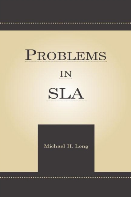 Problems in Second Language Acquisition, Hardback Book