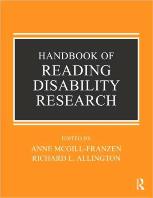 Handbook of Reading Disability Research, Paperback / softback Book