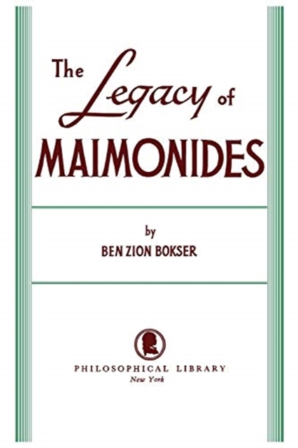 Legacy of Maimonides, Paperback / softback Book