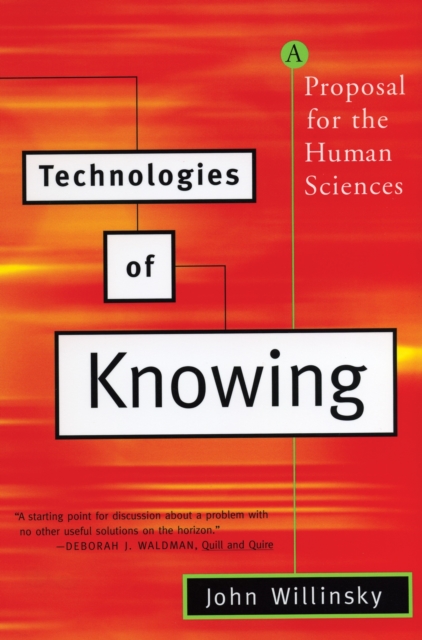 Technologies of Knowing : A Proposal for the Human Sciences, Paperback / softback Book