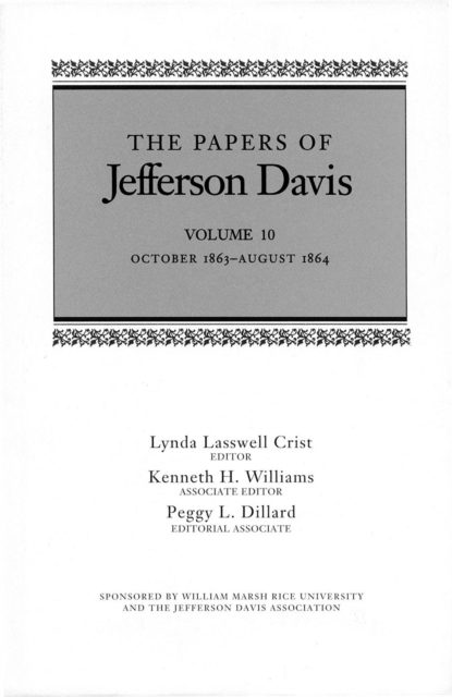 The Papers of Jefferson Davis : October 1863-August 1864, EPUB eBook