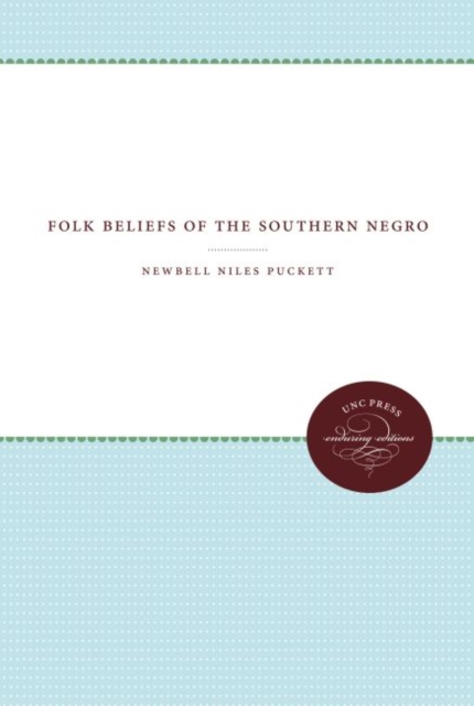 Folk Beliefs of the Southern Negro, Hardback Book