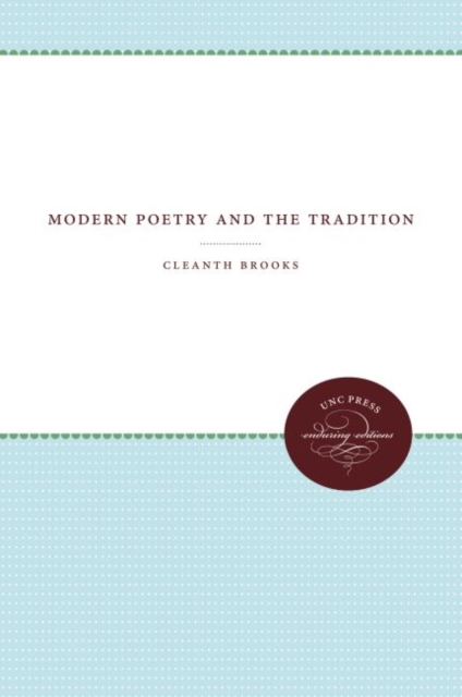 Modern Poetry and the Tradition, Hardback Book