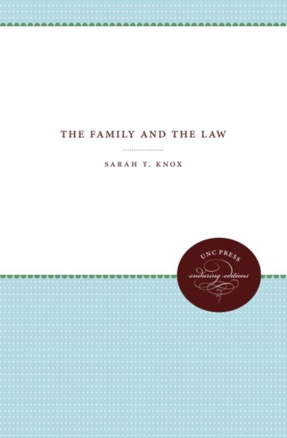 The Family and the Law, Hardback Book