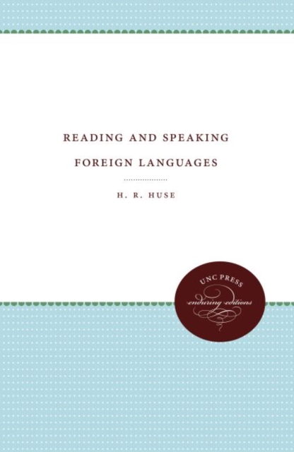 Reading and Speaking Foreign Languages, Hardback Book