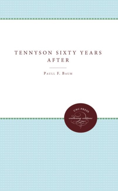 Tennyson Sixty Years After, Hardback Book