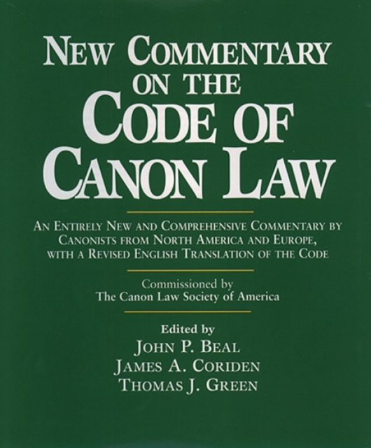 New Commentary on the Code of Canon Law, Hardback Book