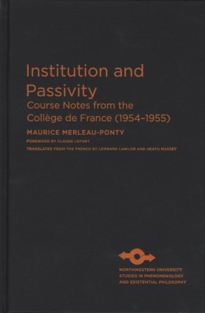 Institution and Passivity, Hardback Book