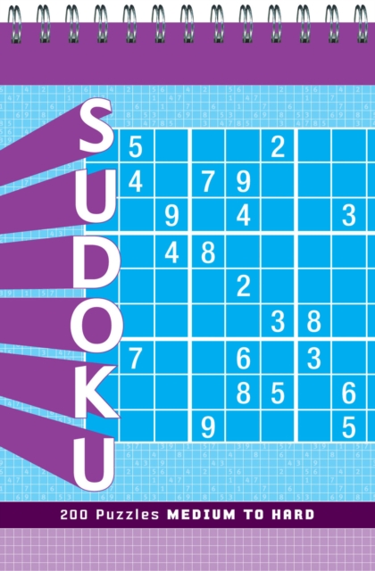 Sudoku Puzzle Pad: Medium to Hard, Spiral bound Book
