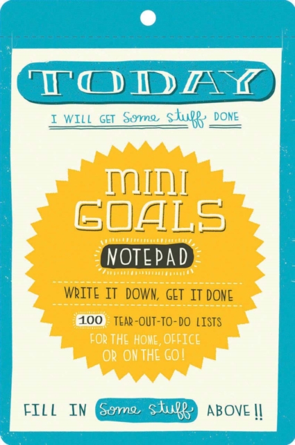 Mini Goals Notepad, Notebook / blank book Book