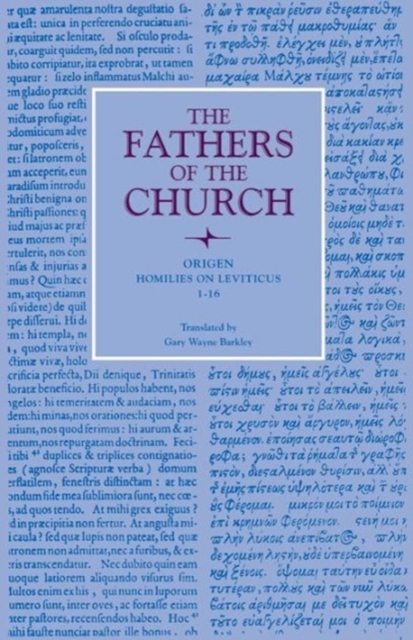 Homilies on Leviticus 1-16 : Vol. 83, Paperback / softback Book