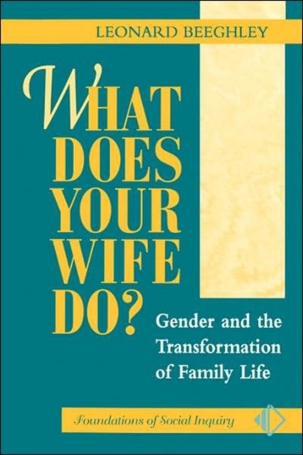 What Does Your Wife Do? : Gender And The Transformation Of Family Life, Paperback / softback Book