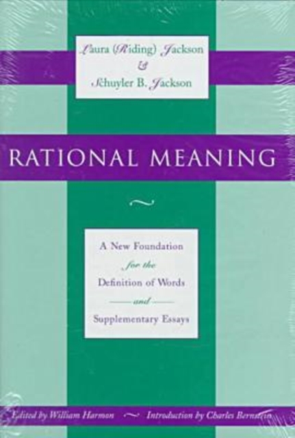 Rational Meaning : New Foundation for the Definition of Words, Hardback Book