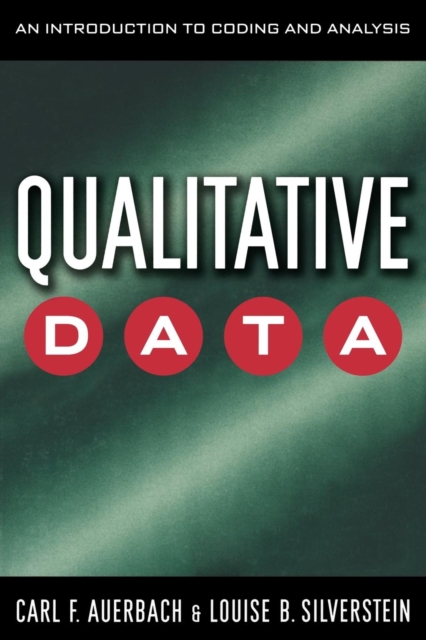 Qualitative Data : An Introduction to Coding and Analysis, Paperback / softback Book