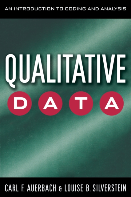 Qualitative Data : An Introduction to Coding and Analysis, EPUB eBook