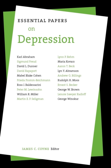 Essential Papers on Depression, Paperback / softback Book