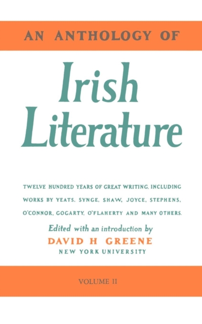 An Anthology of Irish Literature (Vol. 2), Paperback / softback Book