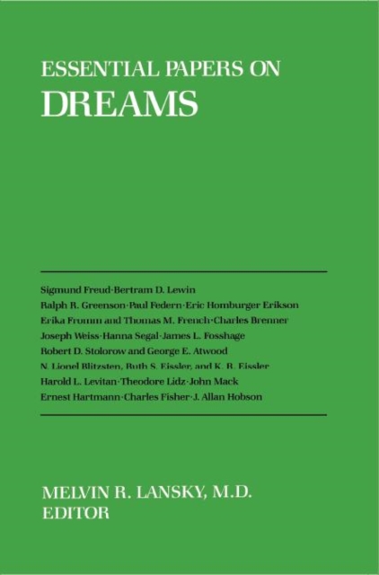 Essential Papers on Dreams, Hardback Book