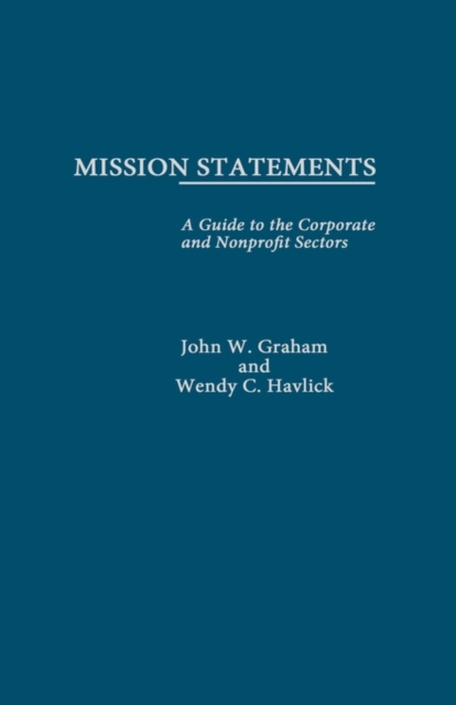 Mission Statements, Hardback Book