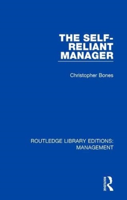 The Self-Reliant Manager, Paperback / softback Book