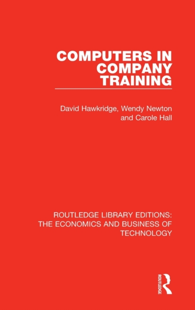 Computers in Company Training, Hardback Book