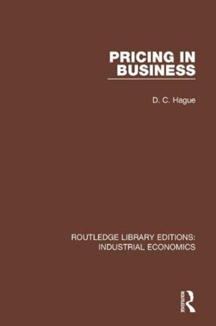 Pricing in Business, Paperback / softback Book