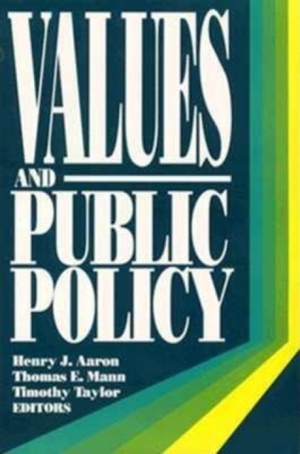 Values and Public Policy, Paperback / softback Book