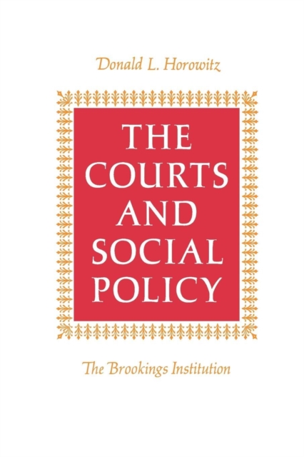 The Courts and Social Policy, Paperback / softback Book