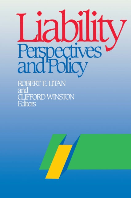 Liability : Perspectives and Policy, Paperback / softback Book